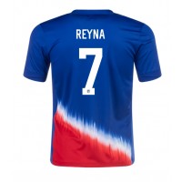 Fotbalové Dres Spojené Státy Giovanni Reyna #7 Venkovní Copa America 2024 Krátký Rukáv